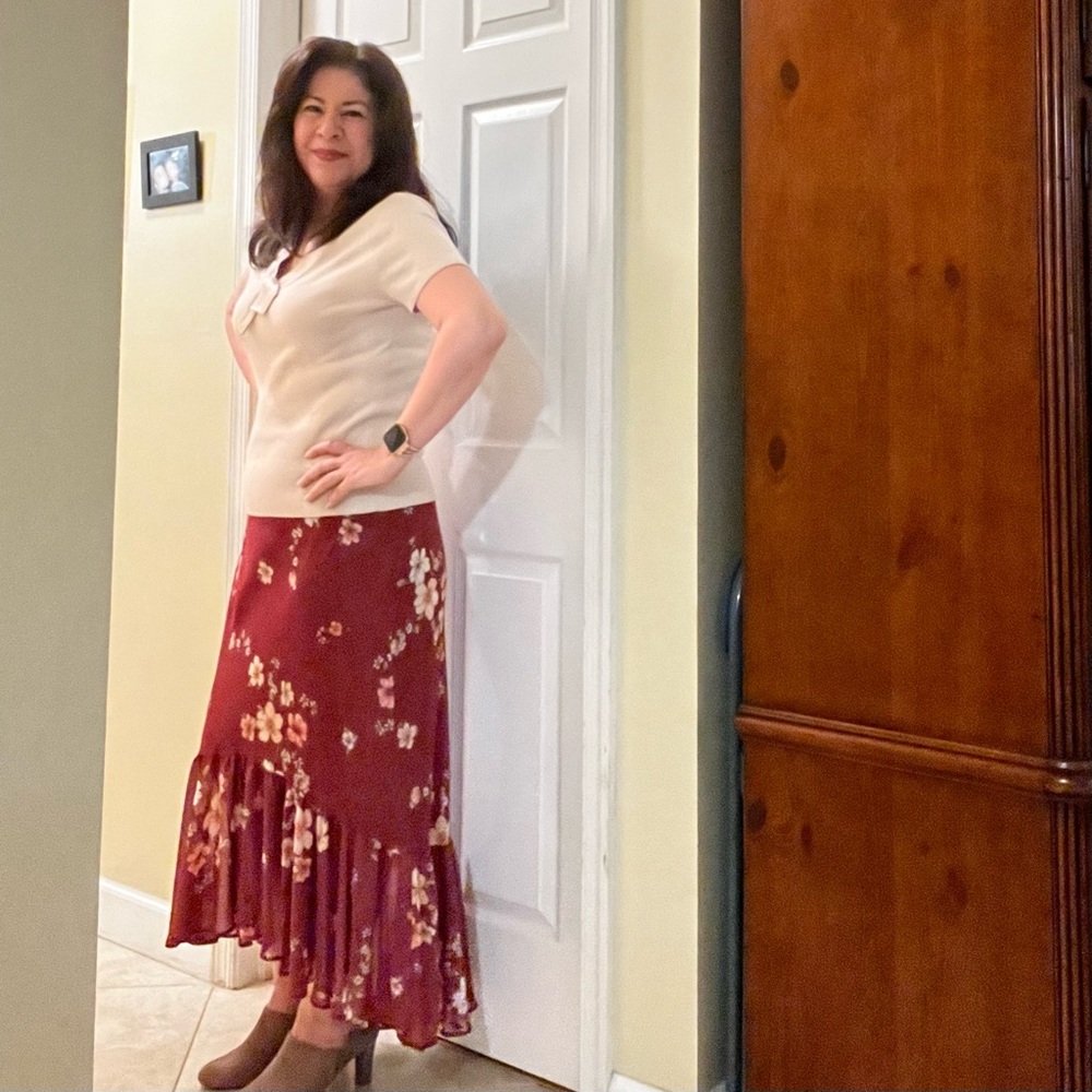 High-low skirt in size Medium.